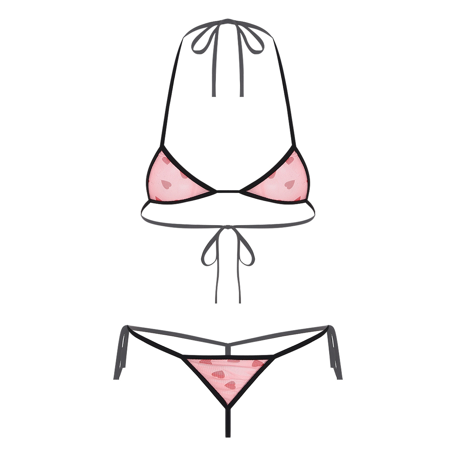 Womens Micro Mini Bikini Linge - Sheer Bra Lace บทวิจารณ์และราคา