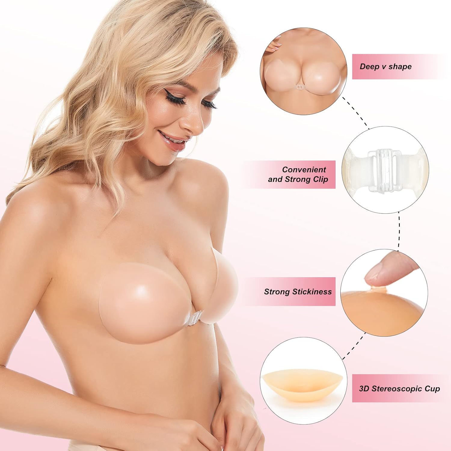 Sticky Bra Push Up Adhesive Br - Push Up Bra Silicone บทวิจารณ์และราคา