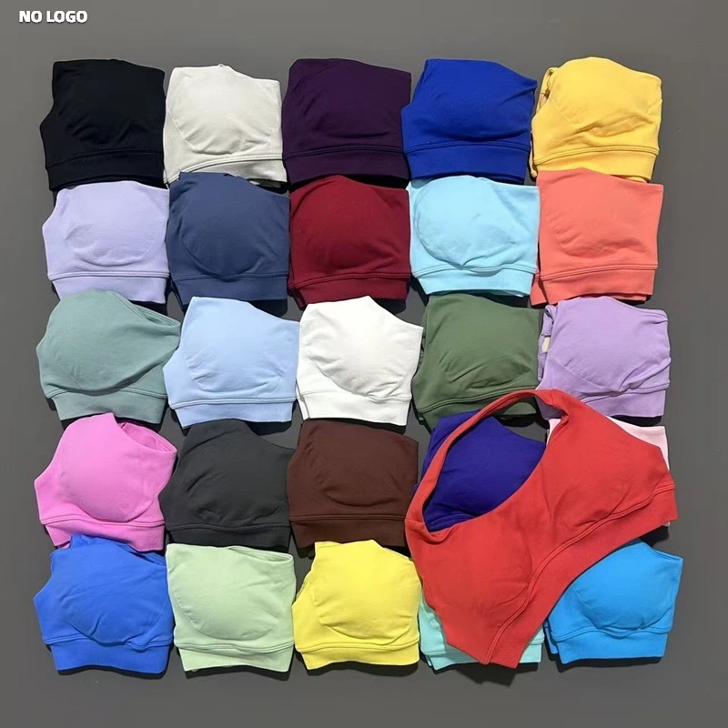 No Logo Sports Bra Women Seaml - Underwire Bra Padded บทวิจารณ์และราคา