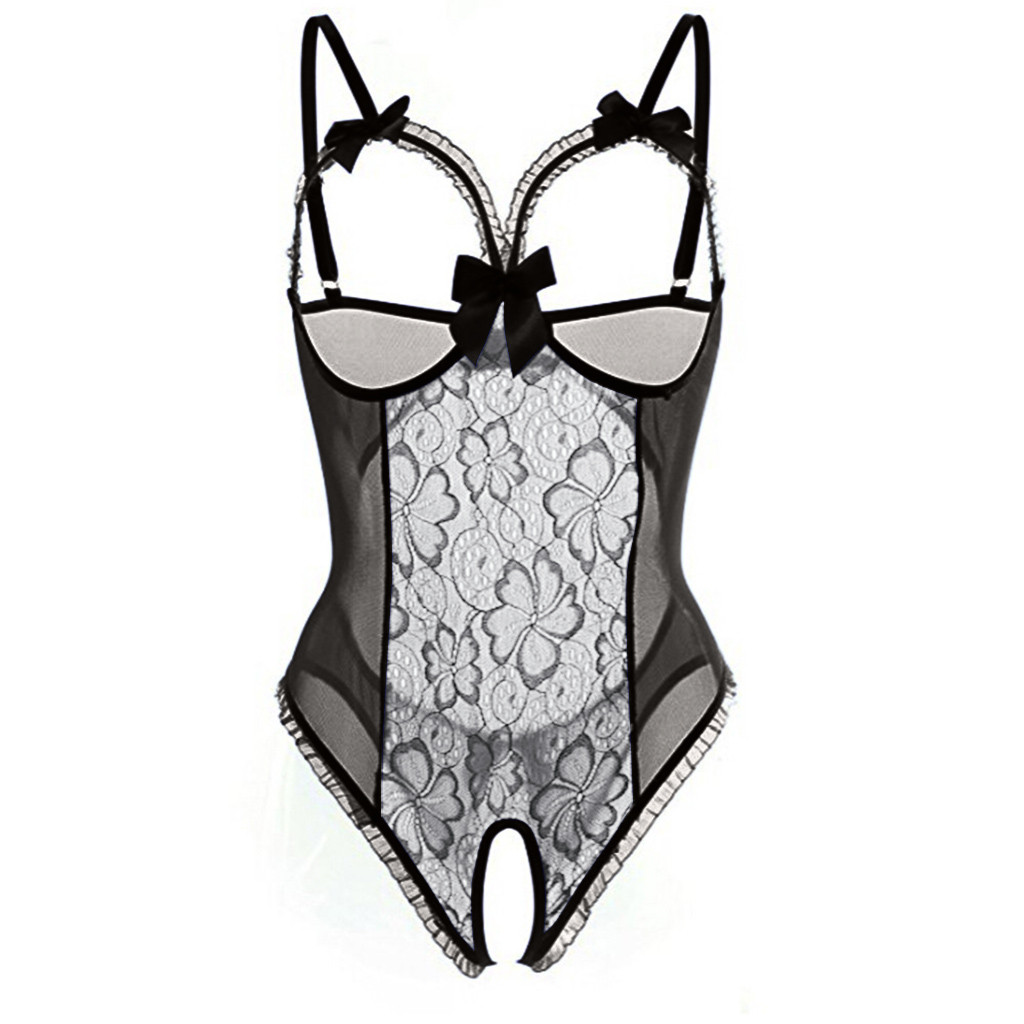 Transparent Sexy Lingerie Set  - Sheer Bra Lace บทวิจารณ์และราคา