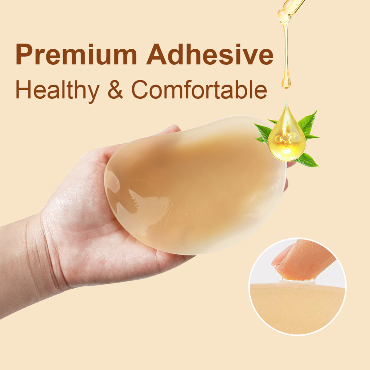 3Pairs Crescent Nipple Cover S - Push Up Bra Silicone บทวิจารณ์และราคา