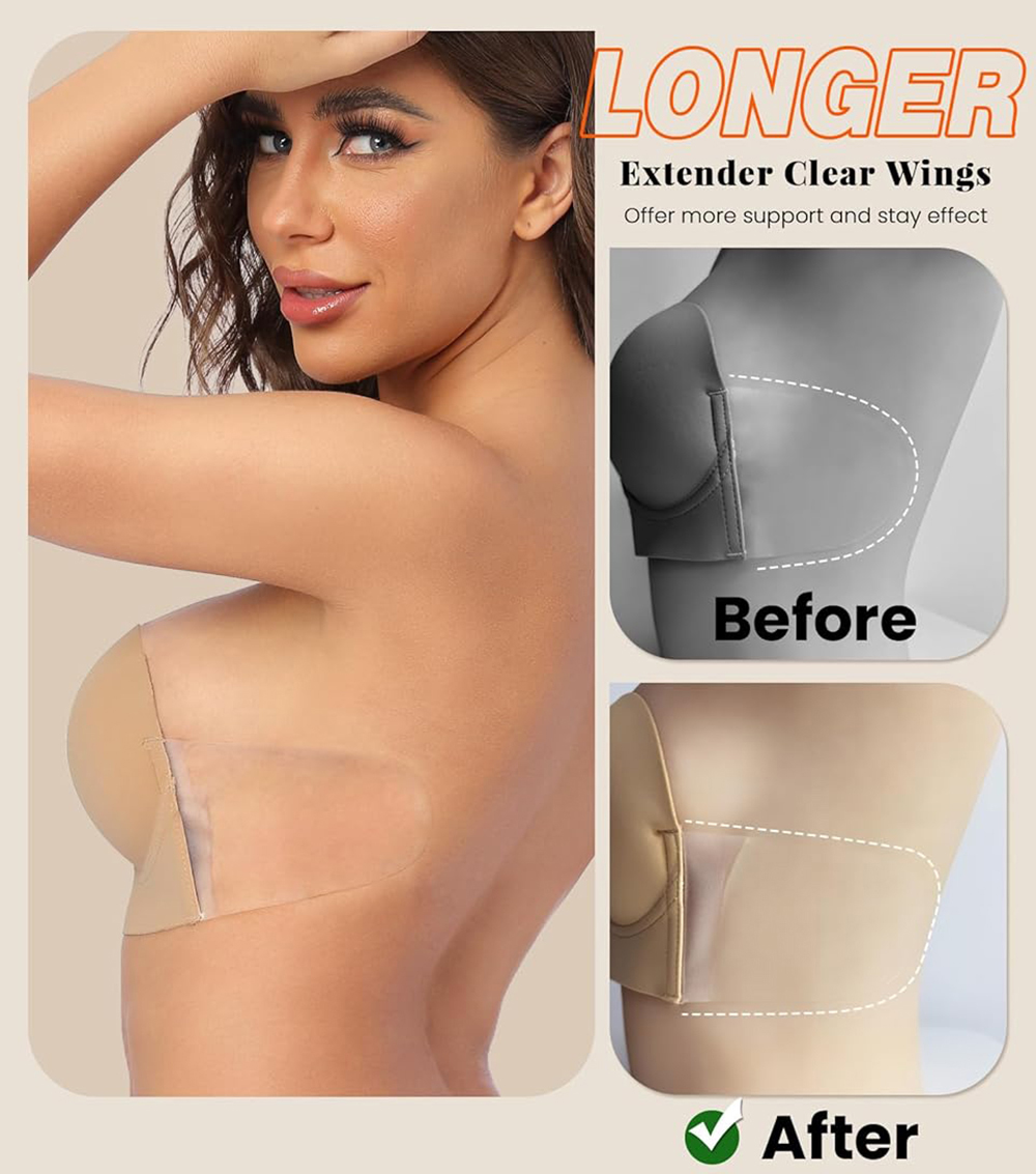 Sticky Bra Deep Plunge Straple - Backless Bra Sticky บทวิจารณ์และราคา