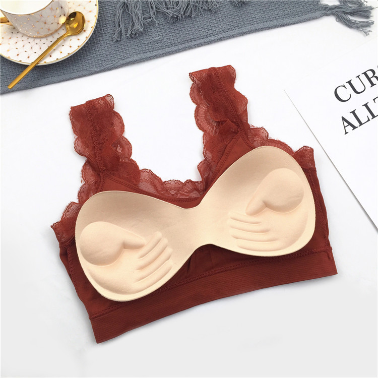 3D Sexy lace Lingerie Seamless - Sheer Bra Lace บทวิจารณ์และราคา