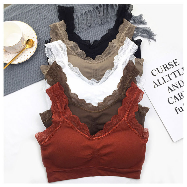 3D Sexy lace Lingerie Seamless - Sheer Bra Lace บทวิจารณ์และราคา