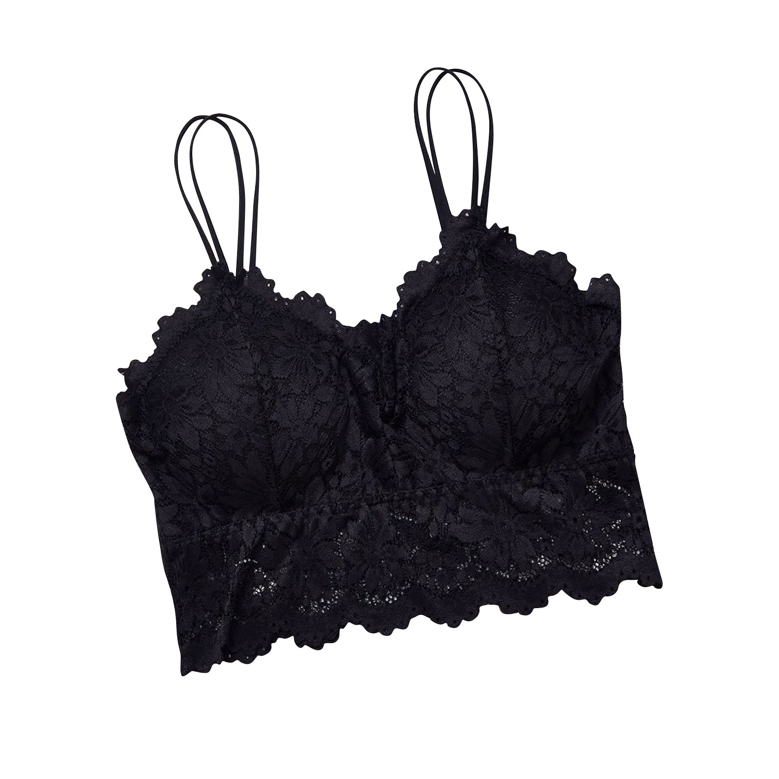 Women's Sexy Bra Top Solid Col - T Shirt Bra Seamless บทวิจารณ์และราคา