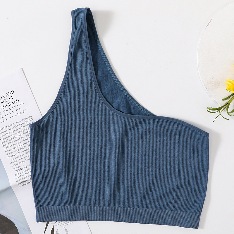 One Shoulder Tank Tops Women S - T Shirt Bra Seamless บทวิจารณ์และราคา