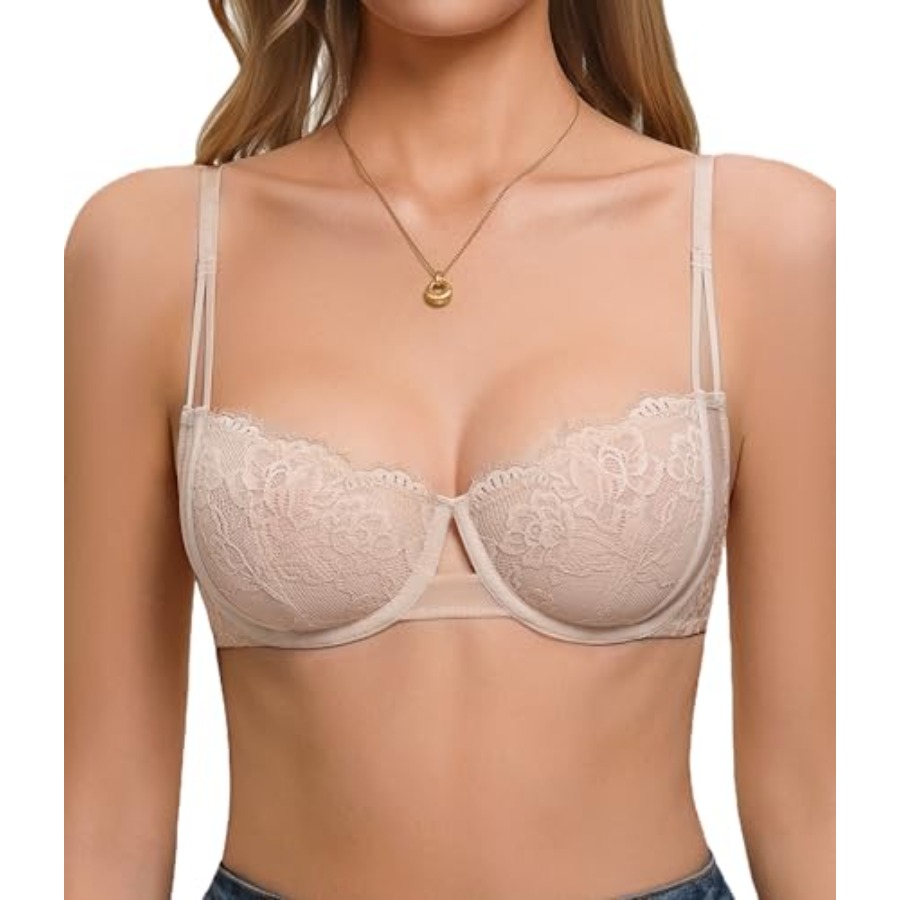 Avidlove Lace Bras for Women S - Demi Bra Balconette บทวิจารณ์และราคา