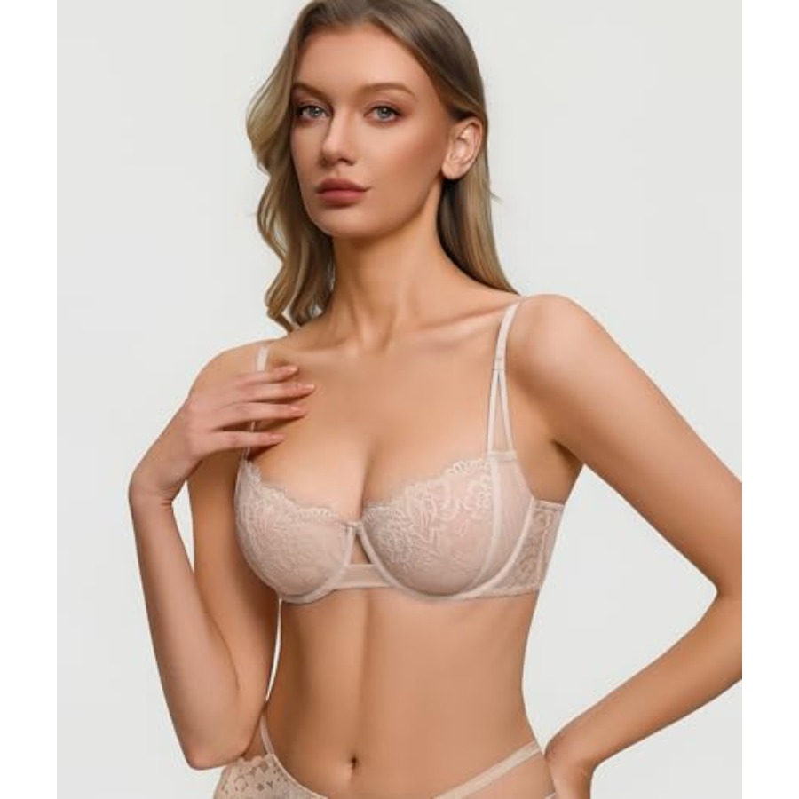 Avidlove Lace Bras for Women S - Demi Bra Balconette บทวิจารณ์และราคา
