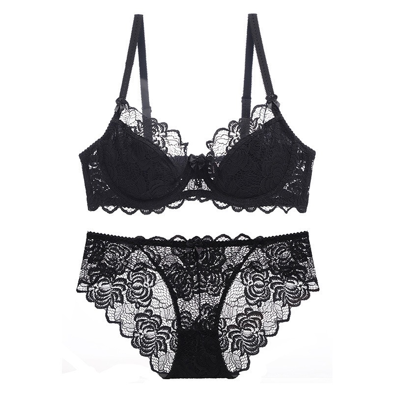 Sexy Lace Lingerie Set for Wom - Cotton Bra Everyday บทวิจารณ์และราคา