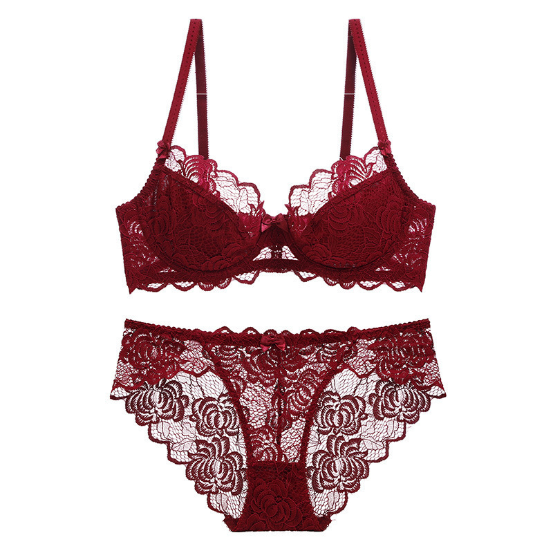 Sexy Lace Lingerie Set for Wom - Cotton Bra Everyday บทวิจารณ์และราคา