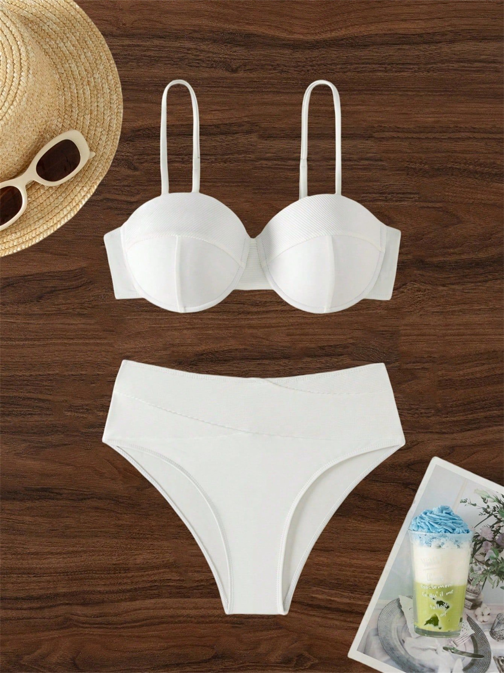 White Sling Bikini Bra Back La - Underwire Bra Padded บทวิจารณ์และราคา