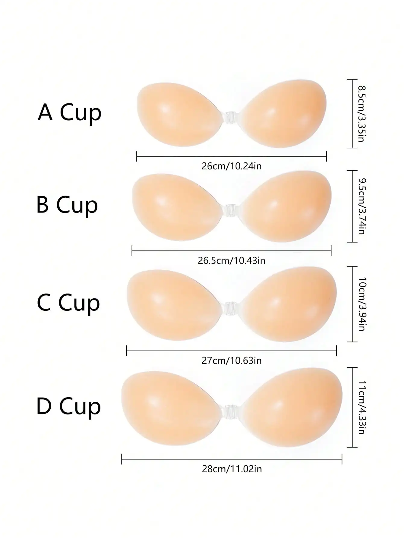 1pc Women's Silicone Sticky Br - Strapless Bra Adhesive บทวิจารณ์และราคา