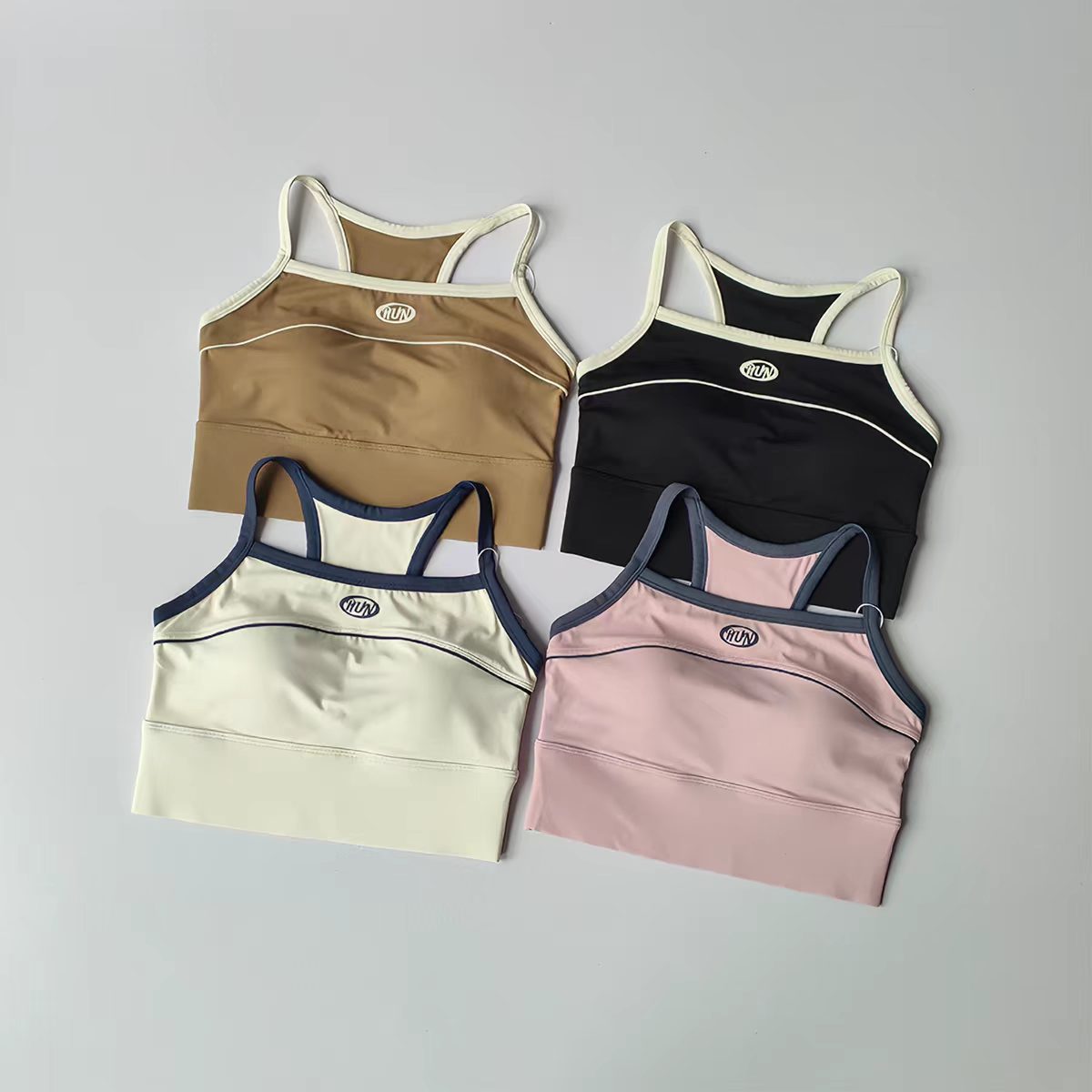 Women Color Block Sports Bra w - Sports Bra Racerback บทวิจารณ์และราคา