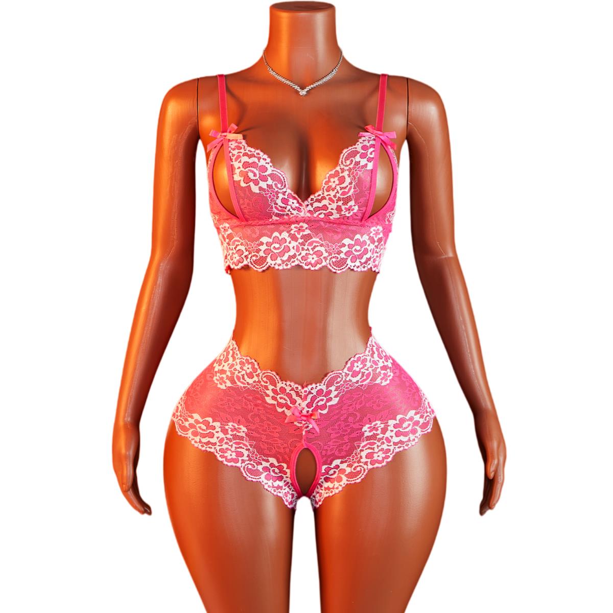 Women's Sexy Lingerie Set Slin - Sheer Bra Lace บทวิจารณ์และราคา