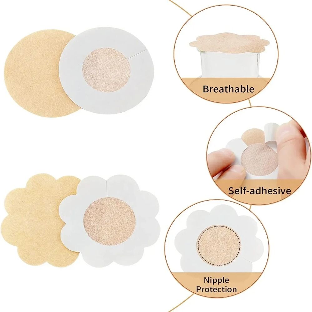Non-woven Nipple Cover Sticker - Strapless Bra Adhesive บทวิจารณ์และราคา