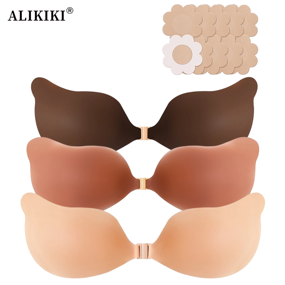 Silicone Cleavage Bra Reusable - Backless Bra Sticky บทวิจารณ์และราคา