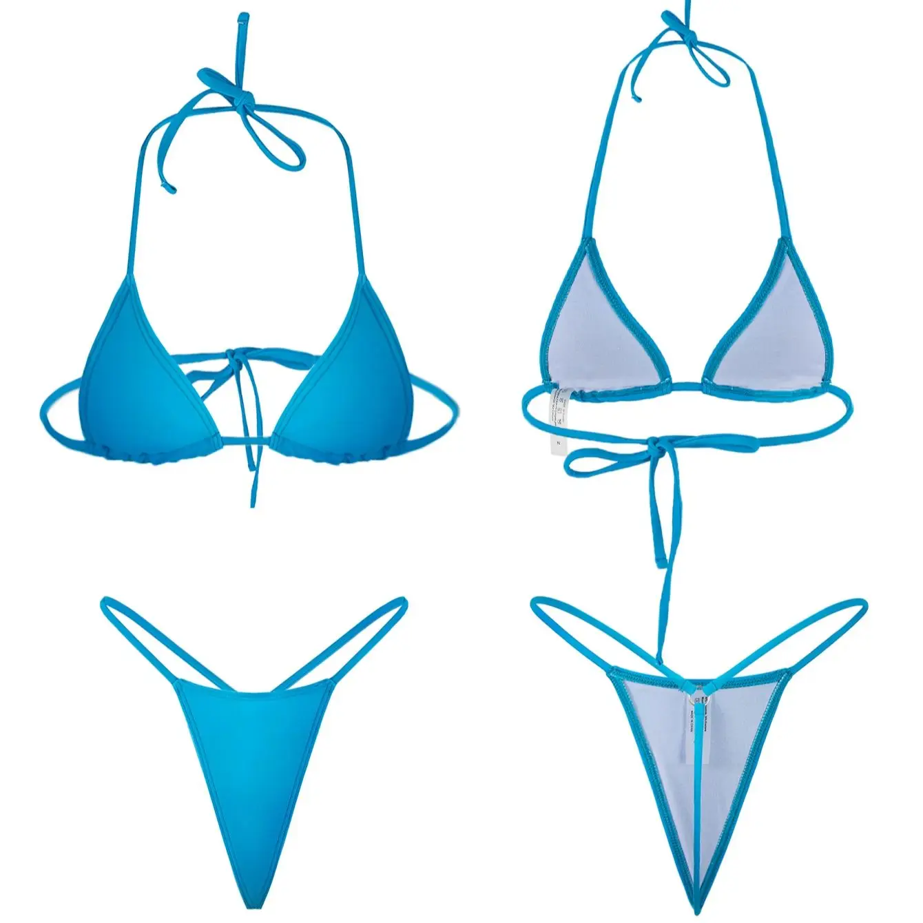 Sexy Female Swimming Suit Tie  - Underwire Bra Padded บทวิจารณ์และราคา