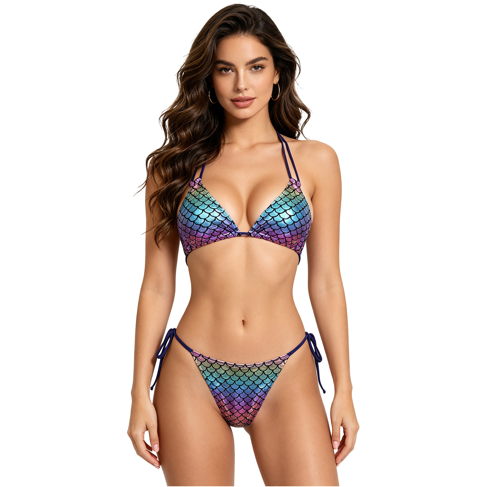 Women's Mermaid Bikini Swimsui - Underwire Bra Padded บทวิจารณ์และราคา