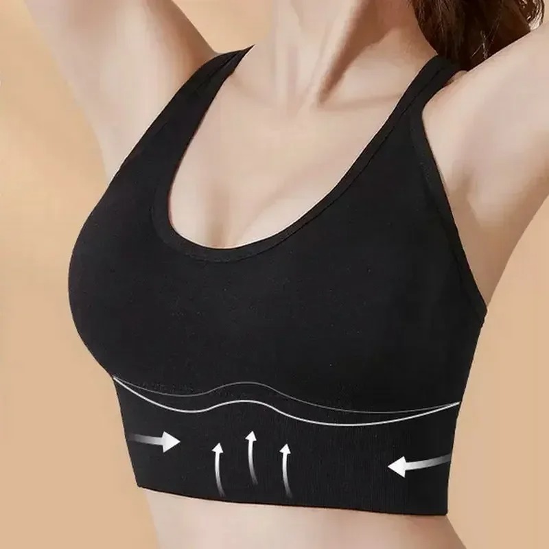 Shockproof Buckle Sports Bra W - T Shirt Bra Seamless บทวิจารณ์และราคา
